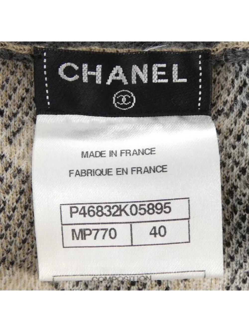 Chanel Knit Sweater Black